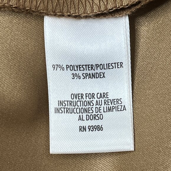 Casual Corner Annex Women's Brown 2 Pc Suit Set Soft Jacket Skirt Size XL - Picture 14 of 15